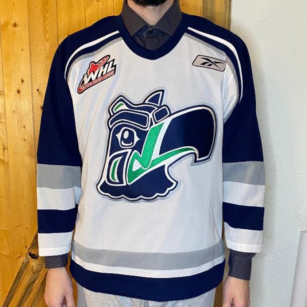 =RaRE- Reebok Seattle Thunderbirds WHL/CHL Hockey Jersey